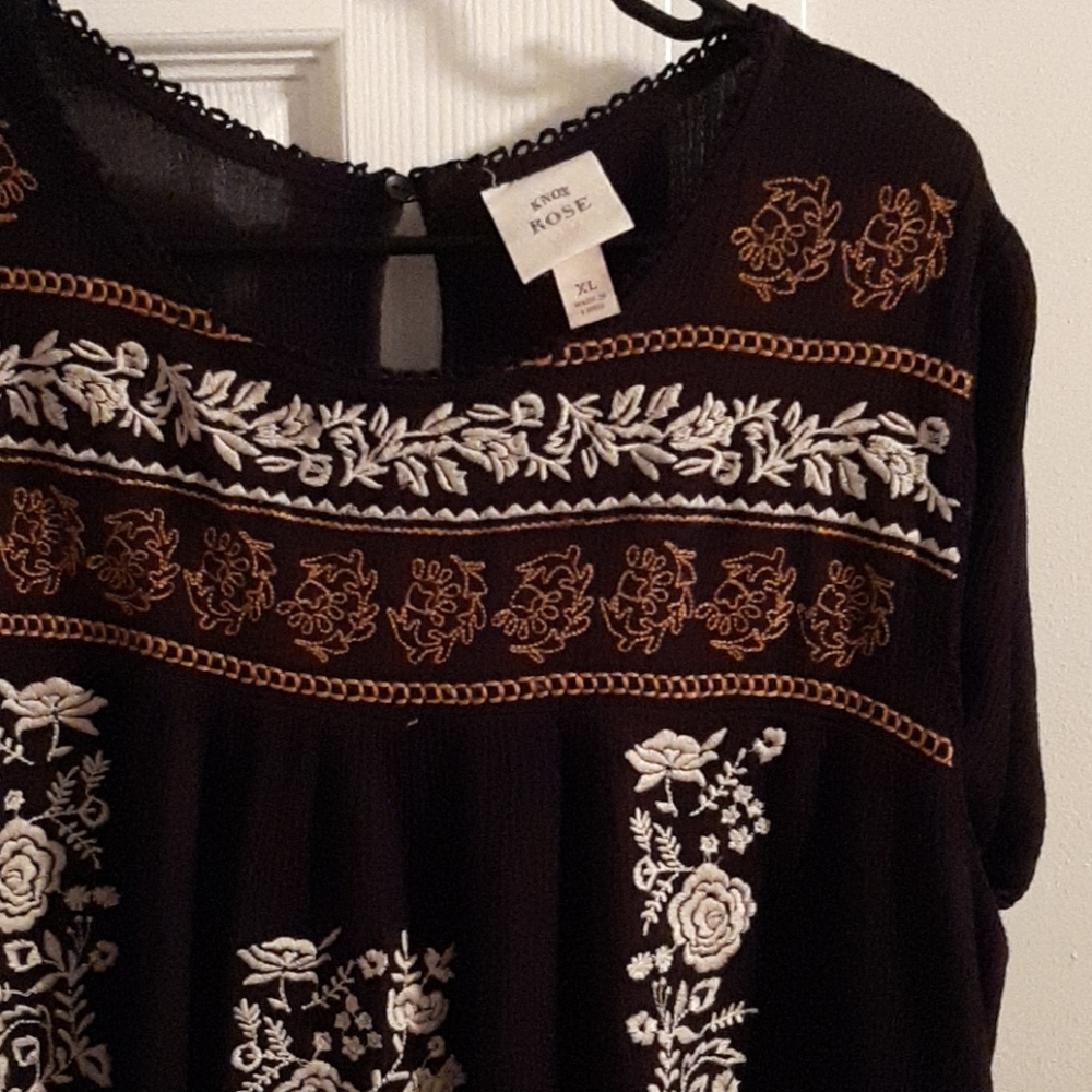 Knox Rose Mid Thigh Dress, XL, Black